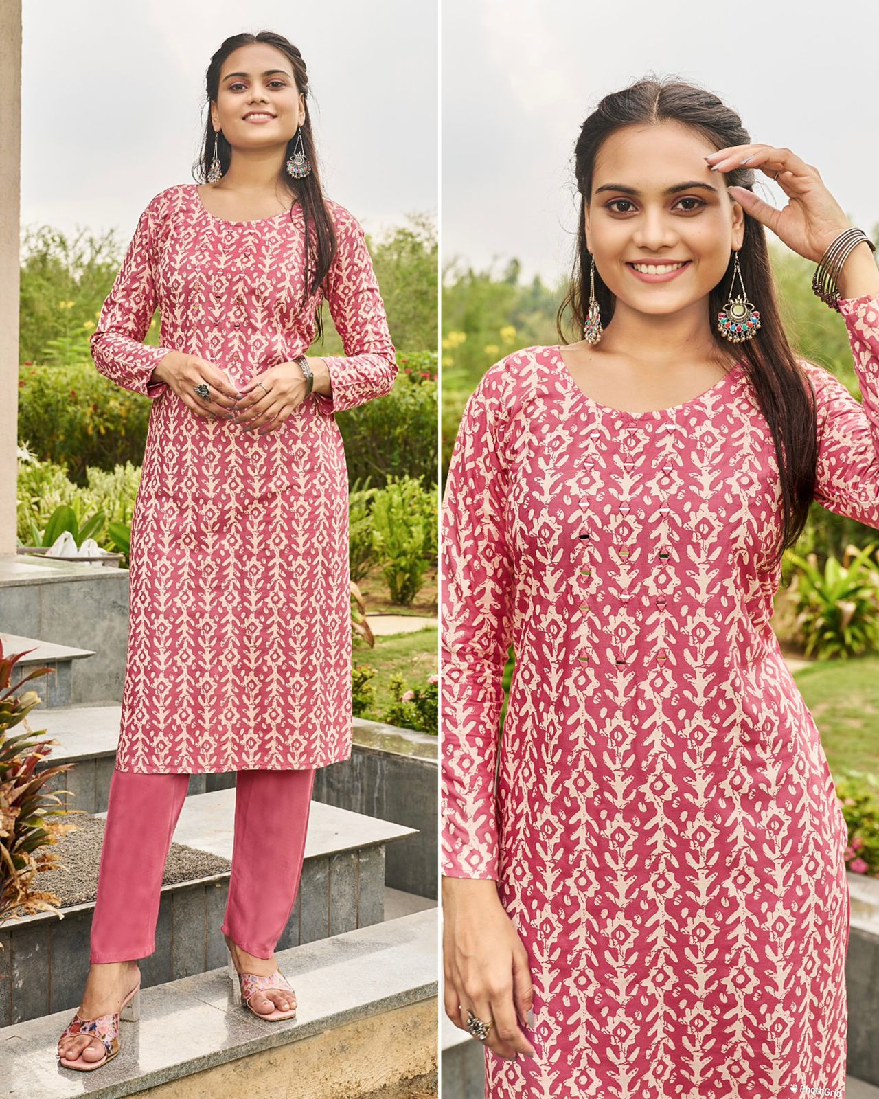 Sibori Vol1 Rayon Print Kurti And Pant Catalogue